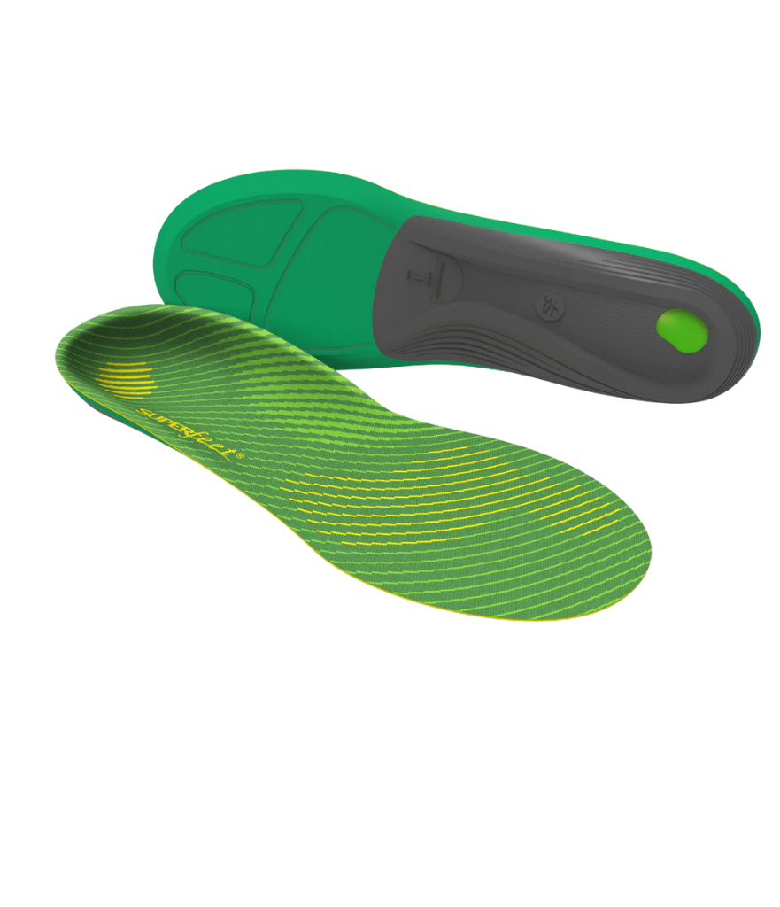 Superfeet Green Active Support Insoles – High Arch Orthotic Inserts for Stability and Comfort