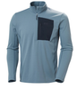 Helly Hansen Men’s Versalite Half Zip Fleece in Washed Navy – Breathable Grid Fleece Midlayer with Zippered Chest Pocket