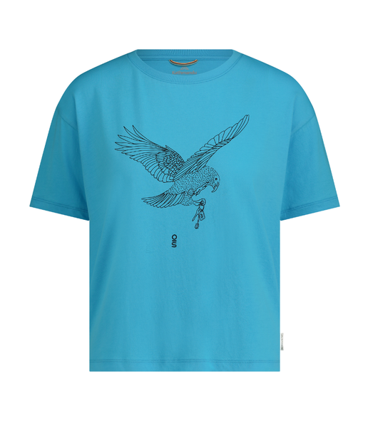 WOMEN'S O.SMITHER KEA ORGANIC COTTON TEE - LIGHT SEA