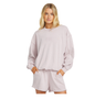 SO TYPICAL KENDAL WOMEN'S CREW TERRY SWEATER - HAZE