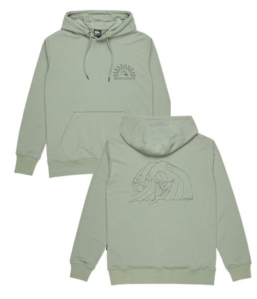 GRAPHIC MIX MEN'S PULLOVER HOODIE - CHINOIS GREEN