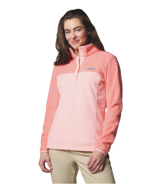 WOMEN'S BENTON SPRINGS 1/2 SNAP PULL OVER II - PINK SAND/ALPE