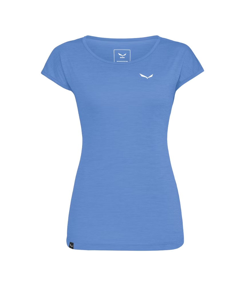 PUEZ MELANGE DRY WOMEN'S SHORT SLEEVE TEE - MORNING BLUE MELANGE