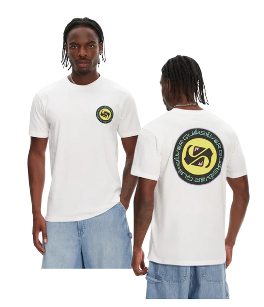 CIRCLE BACK MEN'S SHORT SLEEVE TEE - WHITE