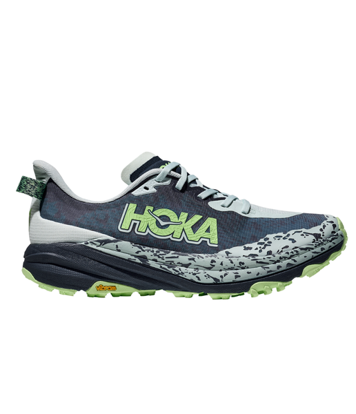 Men’s HOKA Speedgoat 6 trail running shoes with Vibram Megagrip outsole