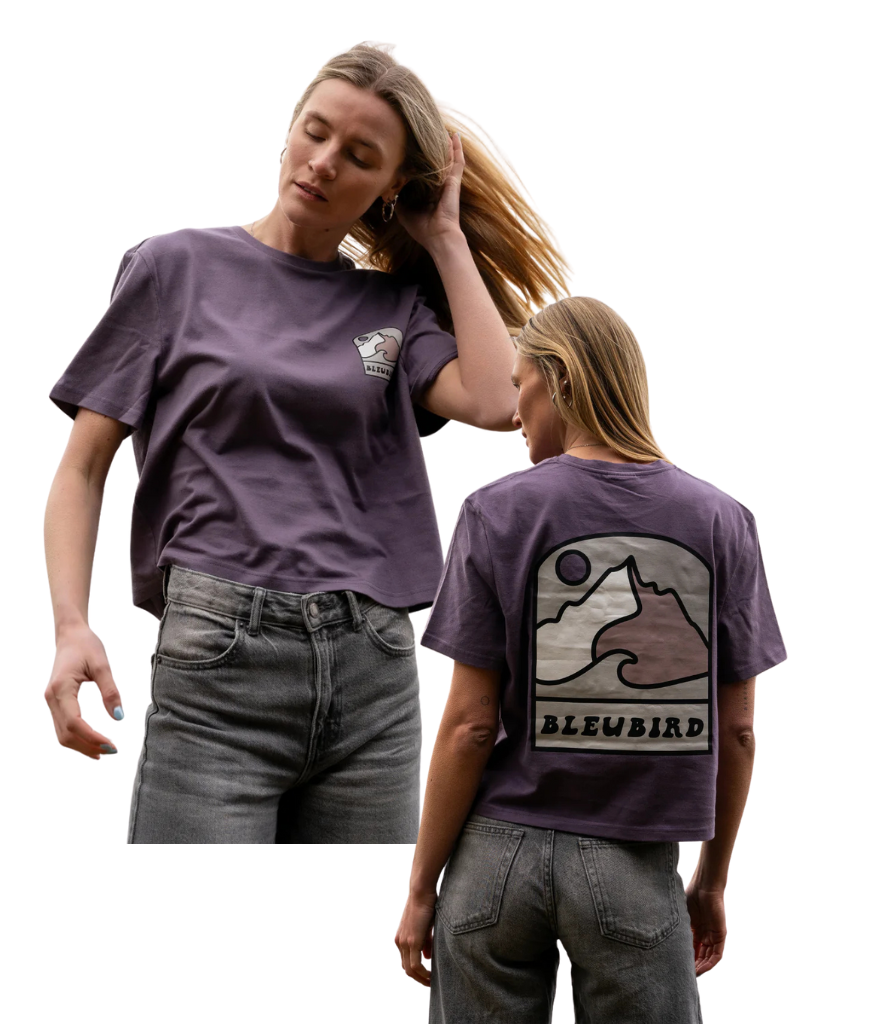 ESCAPE CROPPED TEE - PLUM