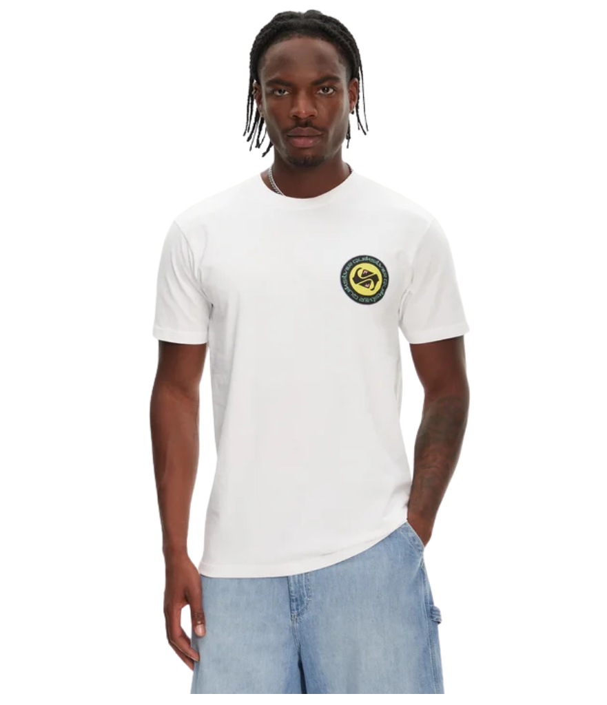 CIRCLE BACK MEN'S SHORT SLEEVE TEE - WHITE