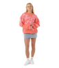 HIBISCUS HEAT JACQUARD CREW WOMEN'S - WATERMELON