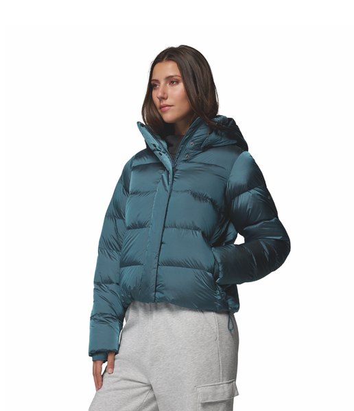 AMAZE PUFF™ HOODED JACKET WOMEN'S - EVERBLUE HIGH SHINE