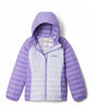 YOUTH GIRL'S POWDER LITE II HOODED JACKET - SNOWDRIFT, PAISLEY PURPLE (AGES 10 - 20)