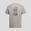 MEN'S O.SMITHER LINES ORGANIC COTTON TEE - LIGHT GREY