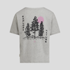 WOMEN'S EXPLORE NATURE ORGANIC COTTON TEE - LIGHT GREY