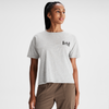 WOMEN'S EXPLORE NATURE ORGANIC COTTON TEE - LIGHT GREY