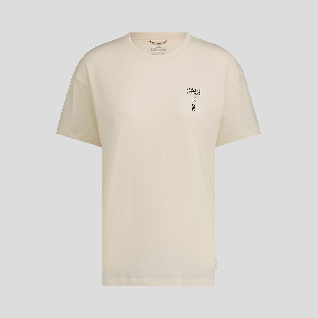 WOMEN'S O.SMITHER LINES ORGANIC COTTON TEE - NATURAL