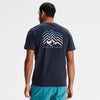 MEN'S MOUNTAIN RAYS ORGANIC COTTON T-SHIRT - PURE NAVY