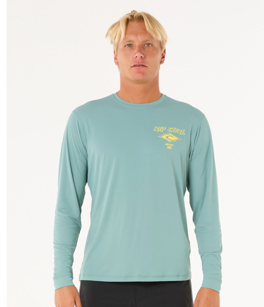 ICONS SURFLITE UPF L/S RASHVEST - BLUE LAGOON