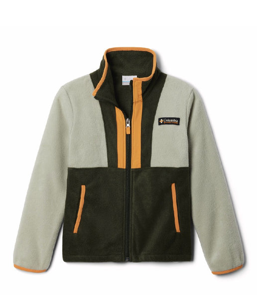 KID'S UNISEX BACK BOWL II FULL ZIP FLEECE - SAFARI, GREENSCAPE, SUNSTONE (AGES 4 - 8)