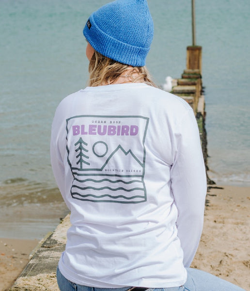 CAMPOUT LONG SLEEVE TEE - WHITE