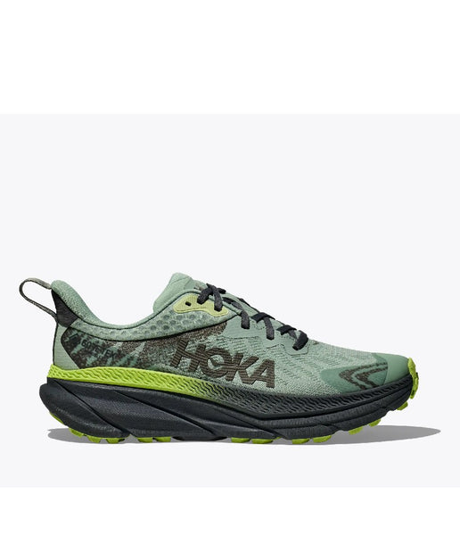 Men’s HOKA Challenger ATR 7 GTX trail running shoe in Aloe Vera and Lettuce – waterproof, all-terrain grip