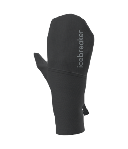 MERINO SIERRA CONVERTIBLE MITTEN UNISEX - BLACK