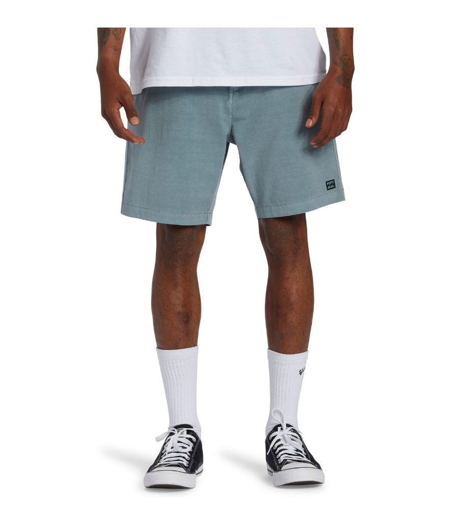 CROSSFIRE WAVE WASHED 5 POCKET HYBRID SHORTS - BLUE HAZE