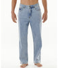 MEN'S DOSED DENIM PANT - WASHED BLUE