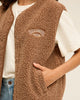 Billabong Women's Be Happy Fleece Vest – Brownstone