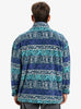 GLOBAL HEAT MEN'S ZIP-UP POLAR FLEECE - SILVER GRAY GLOBAL HEAT STRIPE