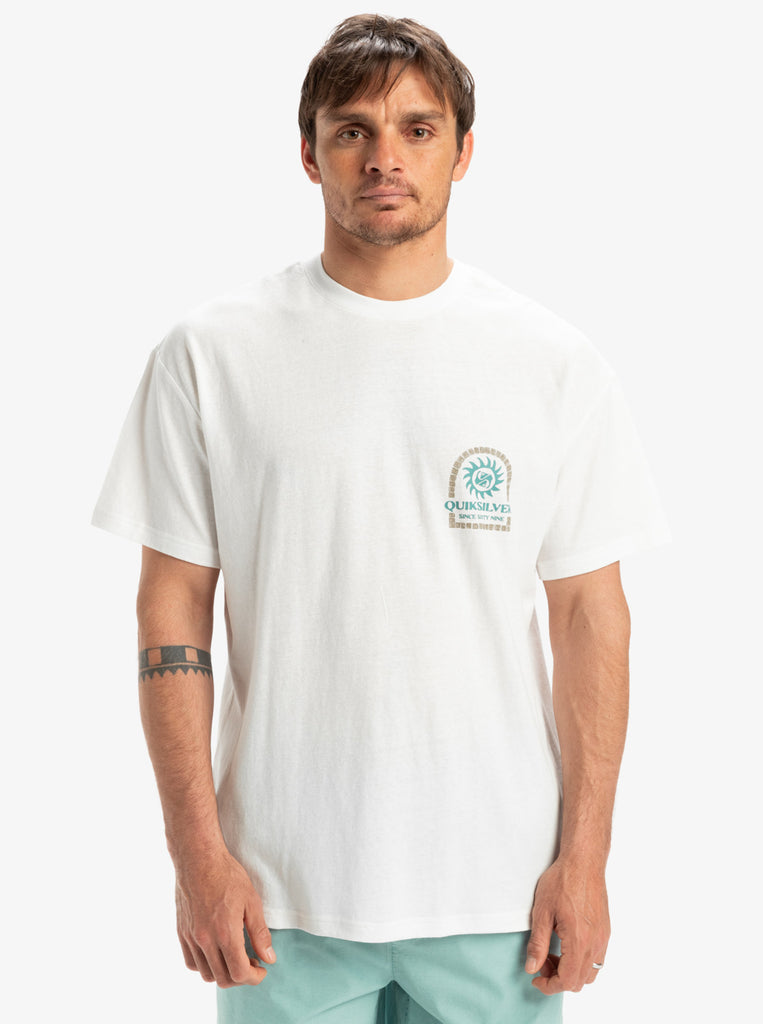 CL SUN POWER MEN'S SHORT SLEEVE TEE - SNOW WHITE