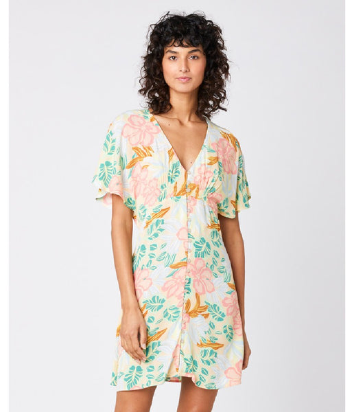 FOLLOW THE SUN MINI DRESS - LIGHT ORANGE