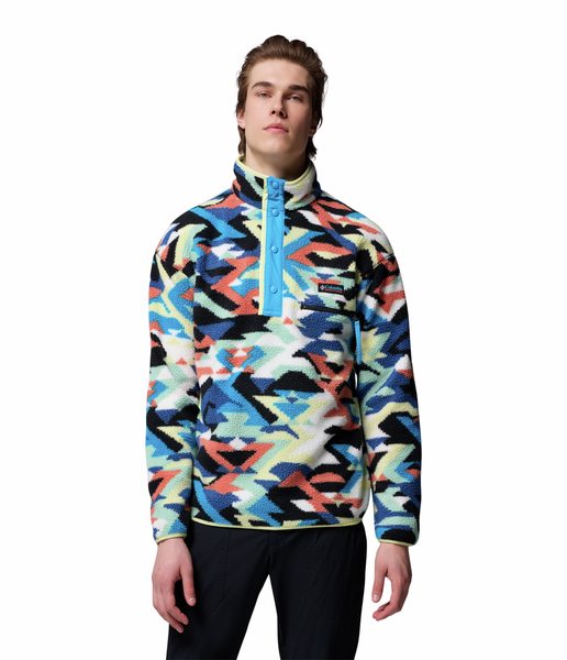 HELVETIA™ II PRINTED HALF SNAP FLEECE MEN'S - COMPASS BLUE REFLECTIONS