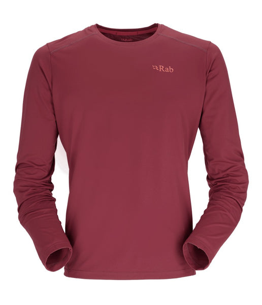 FORCE LONG SLEEVE TEE - OXBLOOD RED