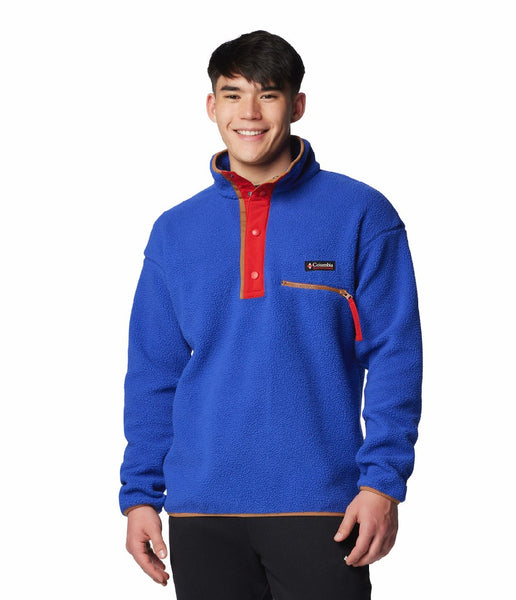 MEN'S HELVETIA II HALF SNAP FLEECE - CLEMATIS BLUE