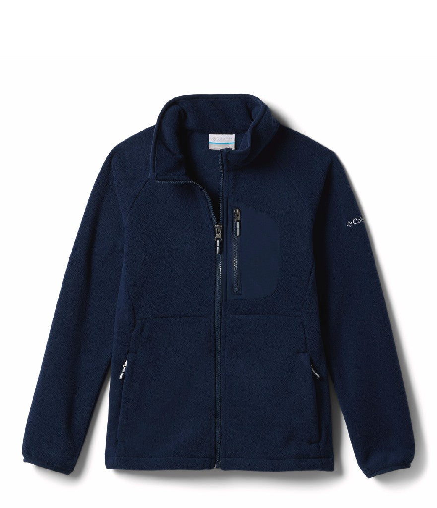 YOUTH UNISEX FAST TREK IV FLEECE FULL ZIP - COLLEGIATE NAVY (AGES 10 - 20)