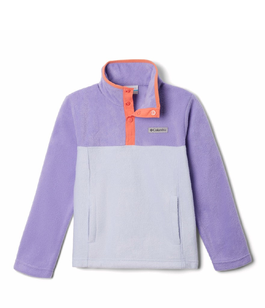 YOUTH UNISEX STEENS MTN II 1/4 SNAP FLEECE PULL-OVER - SNOWDRIFT, PAISLEY PURPLE (AGES 10 - 20)