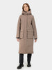 LEYA WOMEN'S PARKA LONG 3 - MOCHA BROWN