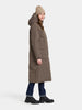LEYA WOMENS PARKA LONG 4 - MOCHA BROWN