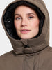 LEYA WOMENS PARKA LONG 4 - MOCHA BROWN