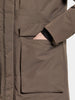 LEYA WOMENS PARKA LONG 4 - MOCHA BROWN