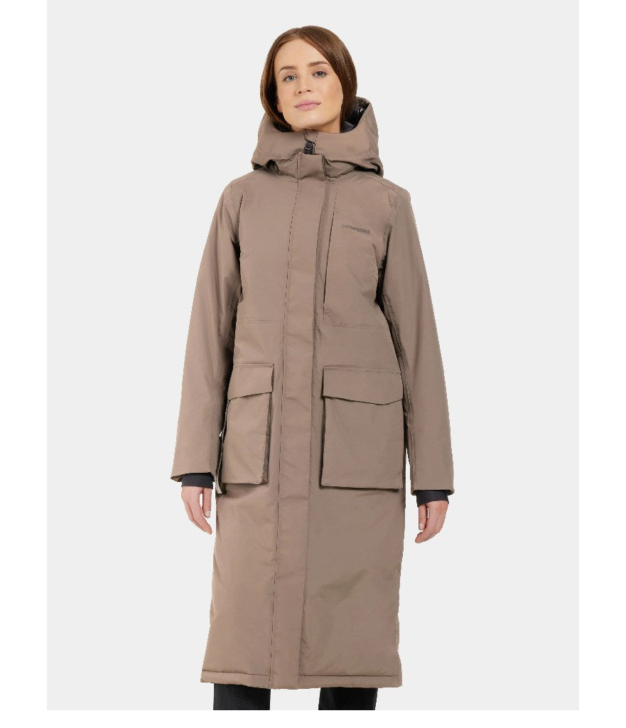 LEYA WOMEN'S PARKA LONG 3 - MOCHA BROWN