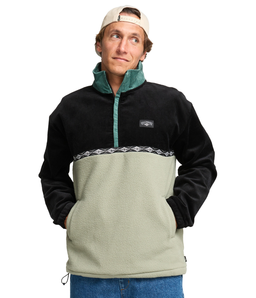 SPACE LOBSTER MOCK NECK FLEECE - SAGEBRUSH