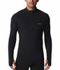 MEN'S MIDWEIGHT STRETCH LONG SLEEVE OMNI-HEAT HALF ZIP TOP - BLACK