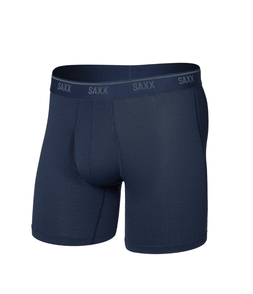 QUEST QUICK-DRY MESH BOXER BRIEF W/ FLY - MARITIME