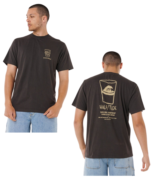 Rip Curl Shaper Address Tee Men’s Washed Black