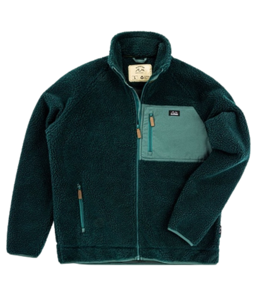 Bleubird Sherpa Fleece Willow Green