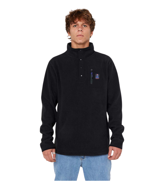 Rip Curl Search Polar Fleece Crew Black