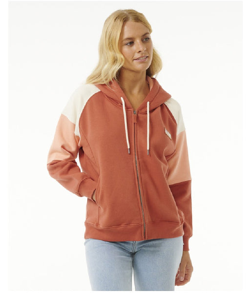 WOMEN'S GALICIA FULL ZIP FLEECE - RUST