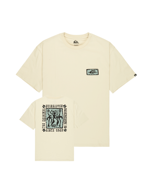 SERENITY SPLASH SHORT SLEEVE TEE  - BONE WHITE