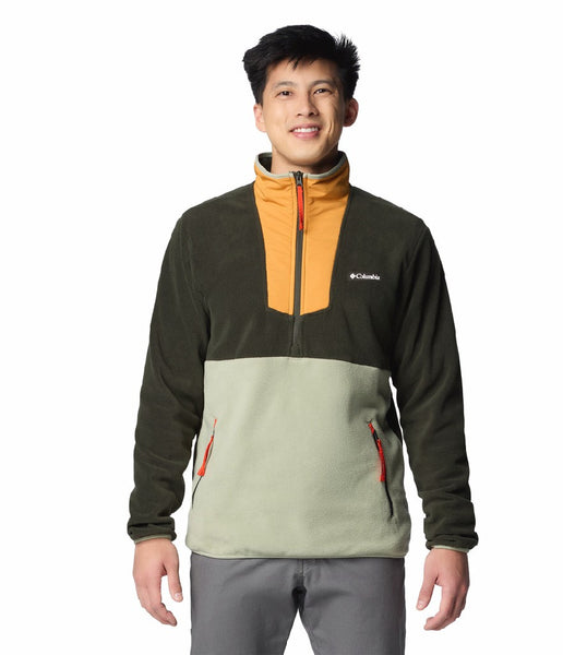 MEN'S SEQUOIA GROVE HALF ZIP FLEECE - GREENSCAPE, SUNSTONE, SAFARI, SPICY PULL