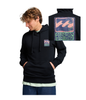 STAMP PULL OVER HOODIE - BLACK